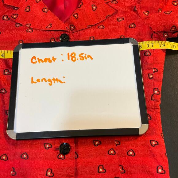 Banu Paris Silk Blend Sheath Dress and Jacket Size 8 Vintage NWT Holiday Hearts - Picture 10 of 16